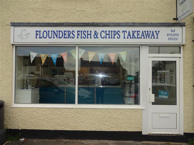 Flounders Fish & Chips in Cumbria Sold Banner
