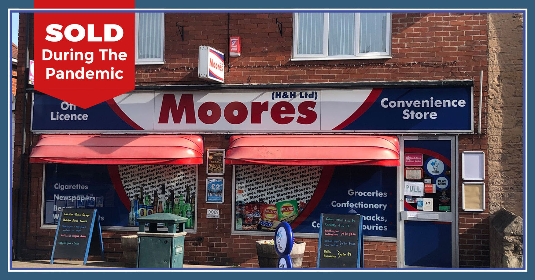 Moore’s Off Licence in Mansfield Woodhouse sold by Kings Business to a First-Time Buyer Banner