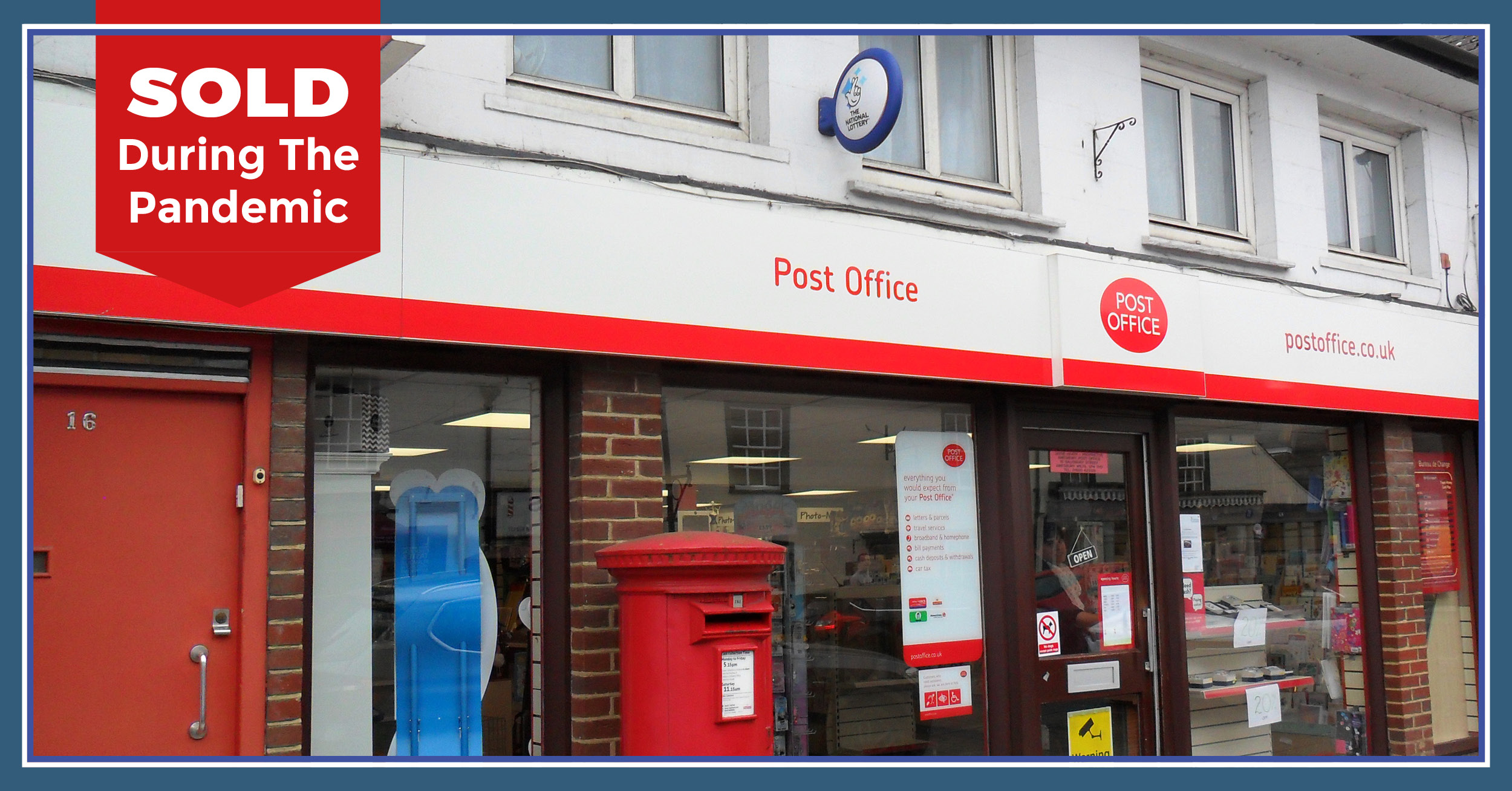 Amesbury Post Office in Salisbury, Wiltshire has been sold by Kings Business Banner
