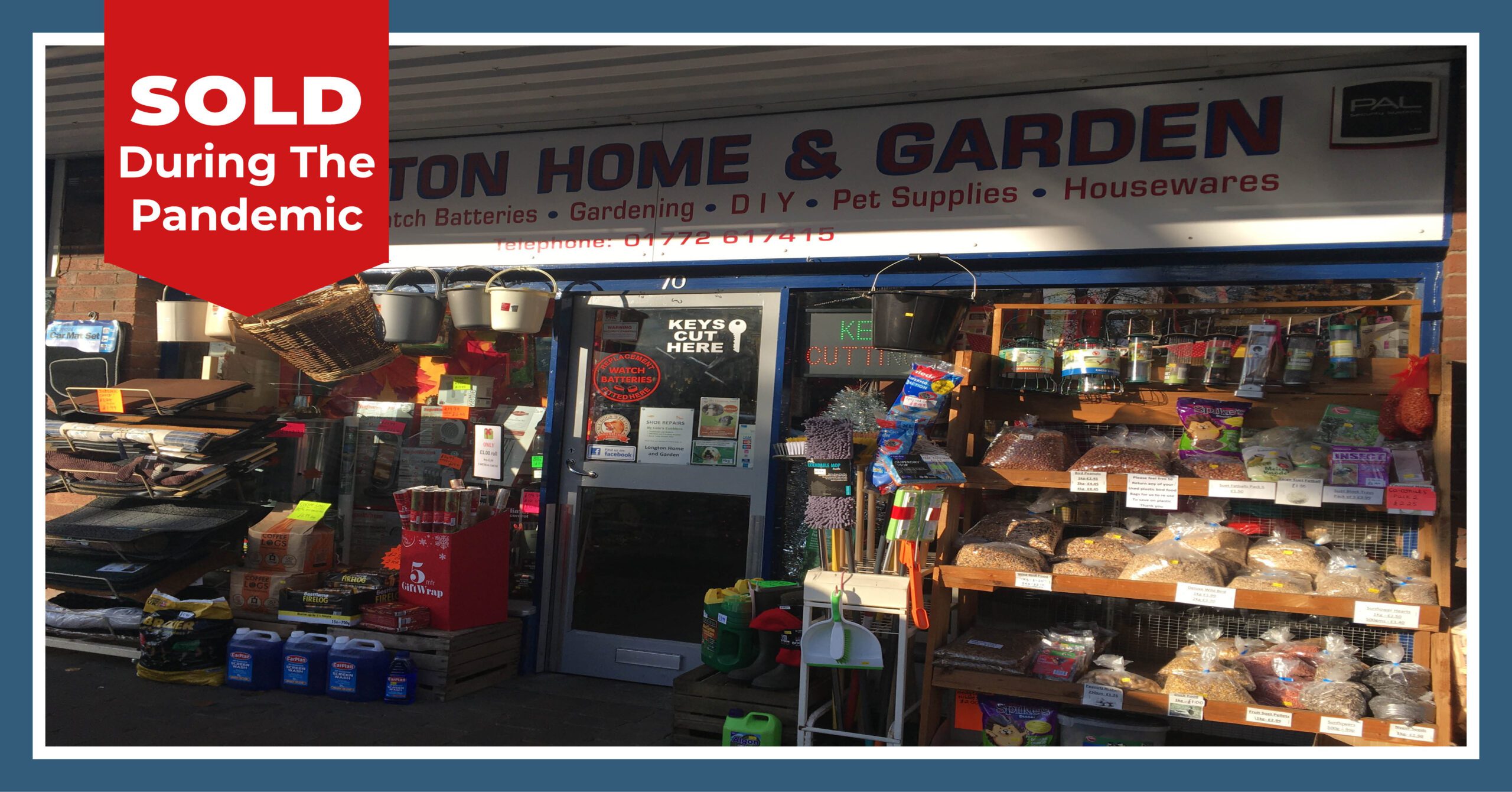 Longton Home & Garden sold by Kings Business Banner