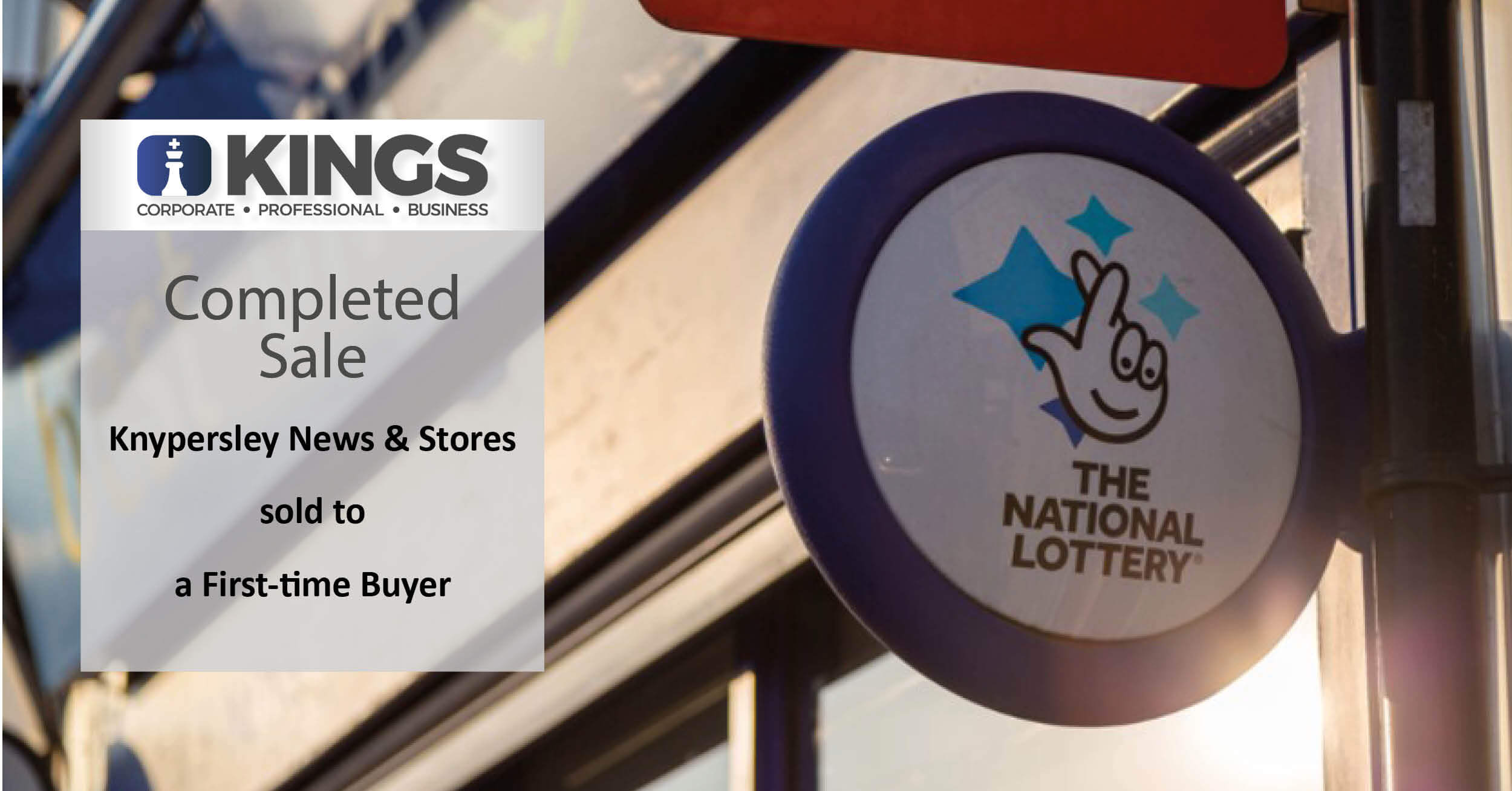Knypersley News & Stores sold to a First-time buyer Banner
